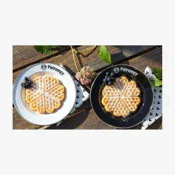 Emaljetallerkener, 2 stk.