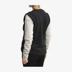 Flok damevest i uld