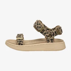 Line Suede damesandal
