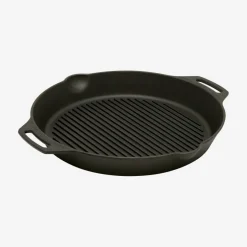 Støbejernsgrillpande med to håndtag 2,5 L